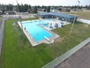 Overhead view of patrons enjoying the waterpark.