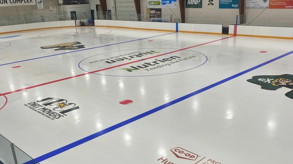 Ice arena at the Lanigan Recreation Complex.