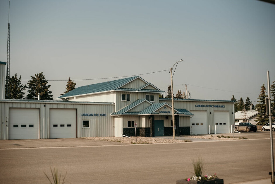 Exterior of the Lanigan &amp; District Ambulance Building.