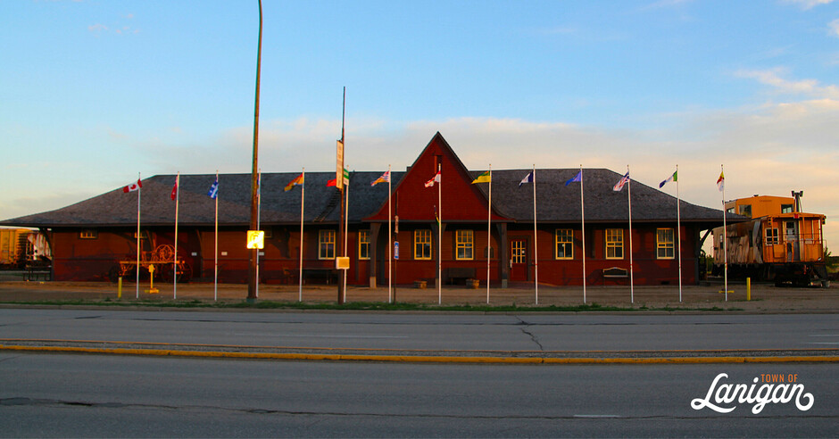 Exterior of the Lanigan &amp; District Heritage Centre building. 